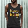 Retro Thankful For Music Floral Music Teacher Thanksgiving Men Women Men Tank Top, novelty gifts, funny gifts