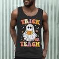 Retro Vintage Groovy Trick Or Teach Teacher Halloween For Men Women Kids Men Tank Top, novelty gifts, funny gifts Retro Vintage Groovy Trick Or Teach Teacher Halloween For Men Women Kids Men Tank Top, novelty gifts, funny gifts