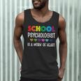 School Psychologist Is a Work Of Heart Teacher LSSP Doctor Men Tank Top, novelty gifts, funny gifts School Psychologist Is a Work Of Heart Teacher LSSP Doctor Men Tank Top, novelty gifts, funny gifts