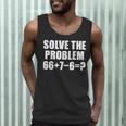 Solve The Problem 67 Meme Six Seven Elementary Math Teacher Men Tank Top, novelty gifts, funny gifts