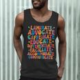 Sped Caffeinate Advocate Laminate Educate Teacher Men Women Kids Men Tank Top, novelty gifts, funny gifts