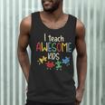 I Teach Awesome Kids Shirt Autism Special Education Teacher Men Tank Top, novelty gifts, funny gifts