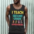 I Teach Second Grade Superheroes Teacher Superhero Men Tank Top, novelty gifts, funny gifts