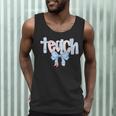 Teach Teacher Coquette Bow Pencil Back To School First Day Men Tank Top, novelty gifts, funny gifts