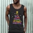 Teacher Crayon Christmas Tree Lights Student School Xmas Men Tank Top, novelty gifts, funny gifts