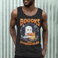 Teacher Halloween Ghost Reading Book Animal Boooks Are Men Tank Top, novelty gifts, funny gifts