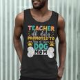 Teacher Off Duty Promoted To Stay At Home Dog Mom Teachers Men Tank Top, novelty gifts, funny gifts