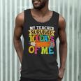 My Teacher Survived 100 Days Of Me 100th Day Of School Kids Men Tank Top, novelty gifts, funny gifts