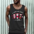Teachers Valentine Day I Love My Class A Latte Coffee Women Men Tank Top, novelty gifts, funny gifts