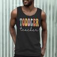 Toddler Teacher Retro Groovy Women Happy First Day Of School Men Tank Top, novelty gifts, funny gifts