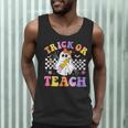 Trick Or Teach Groovy Halloween Teachers Men Tank Top, novelty gifts, funny gifts Trick Or Teach Groovy Halloween Teachers Men Tank Top, novelty gifts, funny gifts