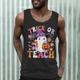 Trick Or Teach Groovy Teacher Ghost Halloween Teacher Men Tank Top, novelty gifts, funny gifts Trick Or Teach Groovy Teacher Ghost Halloween Teacher Men Tank Top, novelty gifts, funny gifts