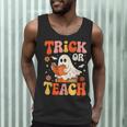 Trick Or Teach Halloween Shirt For Teacher Kids Floral Ghost Men Tank Top, novelty gifts, funny gifts Trick Or Teach Halloween Shirt For Teacher Kids Floral Ghost Men Tank Top, novelty gifts, funny gifts