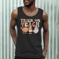 Trick Or Teach Pumpkin Candy Corn Ghost Halloween Teacher Men Tank Top, novelty gifts, funny gifts Trick Or Teach Pumpkin Candy Corn Ghost Halloween Teacher Men Tank Top, novelty gifts, funny gifts