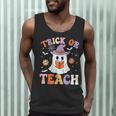 Trick Or Teach Teacher Groovy Ghost Halloween Teacher Men Tank Top, novelty gifts, funny gifts Trick Or Teach Teacher Groovy Ghost Halloween Teacher Men Tank Top, novelty gifts, funny gifts