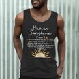 Vintage Human Sunshine Definition Teachers Mom Boss Women Men Tank Top, novelty gifts, funny gifts