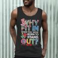Why Fit In Doctor Teacher Cat In Hat Cool Autism Awareness Men Women Kids Men Tank Top, novelty gifts, funny gifts