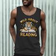 Wild About Reading Tiger For Teachers & Students Men Tank Top, novelty gifts, funny gifts