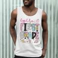 Hello First Grade Teacher Coquette Pencil Bow Back To School Men Tank Top, novelty gifts, funny gifts Hello First Grade Teacher Coquette Pencil Bow Back To School Men Tank Top, novelty gifts, funny gifts
