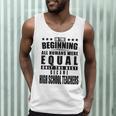 High School Teacher Personalized Men Tank Top, novelty gifts, funny gifts