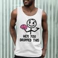 Nerdy Hey You Dropped This Brain Math Teacher Men Tank Top, novelty gifts, funny gifts