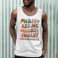 Retro PE Teacher What Are We Doing Today School Coach Women Men Tank Top, novelty gifts, funny gifts