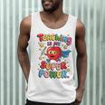 Retro Teaching Is My Superpower Apple Teacher Appreciation Men Tank Top, novelty gifts, funny gifts