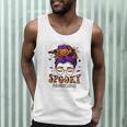 Spooky Paraprofessional Life Halloween Messy Bun Teacher For Men Women Men Tank Top, novelty gifts, funny gifts