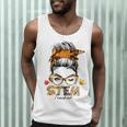 STEM Teacher Messy Bun Fall Vibes Autumn Thanksgiving Men Women Men Tank Top, novelty gifts, funny gifts STEM Teacher Messy Bun Fall Vibes Autumn Thanksgiving Men Women Men Tank Top, novelty gifts, funny gifts