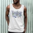 Teacher Blue Chinoiserie Coquette Bow Heart Teacher Life Men Tank Top, novelty gifts, funny gifts
