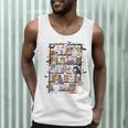 Teacher Library Ghost Reading Book Halloween Cat Men Tank Top, novelty gifts, funny gifts Teacher Library Ghost Reading Book Halloween Cat Men Tank Top, novelty gifts, funny gifts