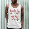 Visually Impaired Teacher Braille Bible Verse Walk By Faith Men Tank Top, novelty gifts, funny gifts Visually Impaired Teacher Braille Bible Verse Walk By Faith Men Tank Top, novelty gifts, funny gifts