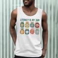 Women Literacy Is My Jam Literacy Teacher Reading Teacher Men Tank Top, novelty gifts, funny gifts