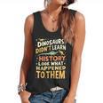 Back To School Dinosaur Social Studies Teacher Student Flowy Tank, trending gift