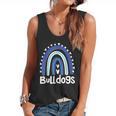 Bulldogs School Mascot Rainbow Teacher Lover Flowy Tank, trending gift