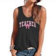 Coquette Bow Back To School First Day Teacher Flowy Tank, trending gift Coquette Bow Back To School First Day Teacher Flowy Tank, trending gift
