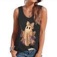 Coquette Music Note Patchwork Ghost Music Teacher Halloween Flowy Tank, trending gift