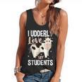 Cow Teacher Lover Flowy Tank, trending gift