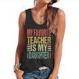 Dad My Favorite Teacher Is My Daughter Proud Daddy Flowy Tank, trending gift