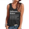 Difference Maker Definition Vintage Teachers Mom Boss Women Flowy Tank, trending gift
