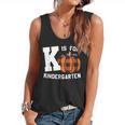 Fall Kindergarten Teacher K Is For Buffalo Plaid Pumpkin Flowy Tank, trending gift Fall Kindergarten Teacher K Is For Buffalo Plaid Pumpkin Flowy Tank, trending gift