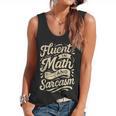 Fluent In Math And Sarcasm Teacher Flowy Tank, trending gift