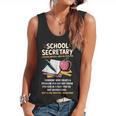 Front Office Teacher Admin Meaning School Secretary Flowy Tank, trending gift