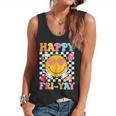 Happy Fri-Yay Groovy Teacher Friday Weekend Fri Yay Flowy Tank, trending gift