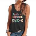 Hello Pre-K Pencil Teacher Student Tie Dye Flowy Tank, trending gift Hello Pre-K Pencil Teacher Student Tie Dye Flowy Tank, trending gift