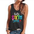 Hello Sixth Grade Cute Back To School 6th Grade Teacher Kids Flowy Tank, trending gift