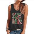In My Holly Xmas Jolly Teacher Era Teacher Vibes Christmas For Men Women Kids Flowy Tank, trending gift