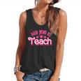My Job Is Teach Pink Retro Female Teacher Life Women Flowy Tank, trending gift My Job Is Teach Pink Retro Female Teacher Life Women Flowy Tank, trending gift
