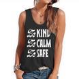 Be Kind Be Calm Be Safe Awareness For Teachers For Men Women Kids Flowy Tank, trending gift Be Kind Be Calm Be Safe Awareness For Teachers For Men Women Kids Flowy Tank, trending gift