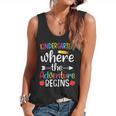 Kindergarten Where The Adventure Begins Shirt Children's Teacher Flowy Tank, trending gift Kindergarten Where The Adventure Begins Shirt Children's Teacher Flowy Tank, trending gift
